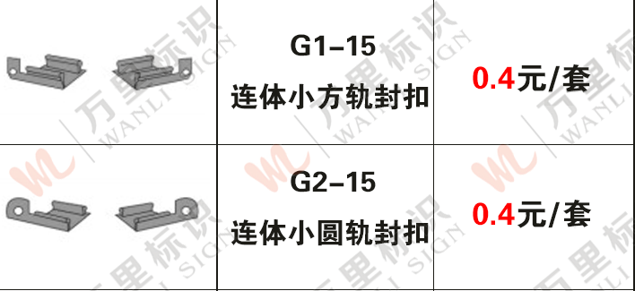 G1-15 连体小方轨小圆轨